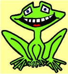 Gr�ner Grinsfrosch