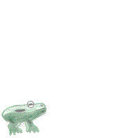 Frosch spring ins Wasser